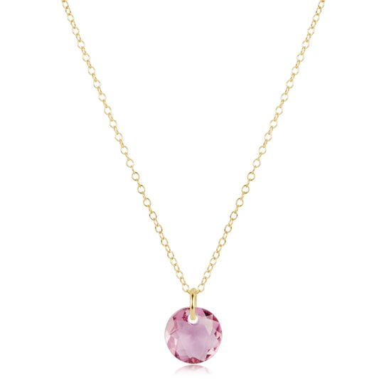 16" Reflection Charm Gold Necklace
