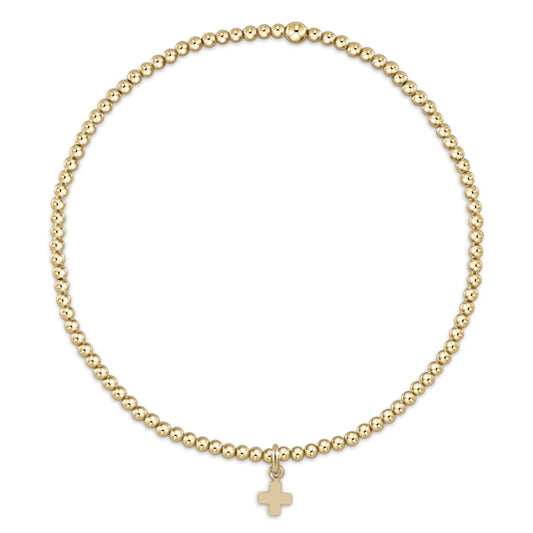 Signature Cross 2mm Charm Bracelet - Egirl