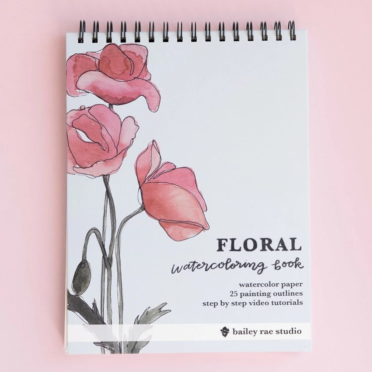 Floral Watercoloring Book