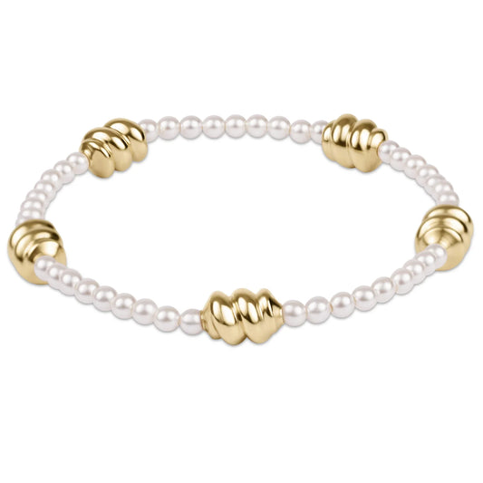 Admire Gold 3mm Pearl Bracelet