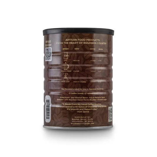 Bourbon Aged Coffee with Bourbon Smoked Cacao Nibs