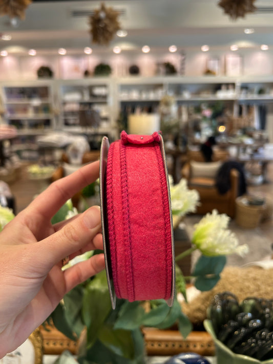 Paper Felt Hot Pink Ribbon