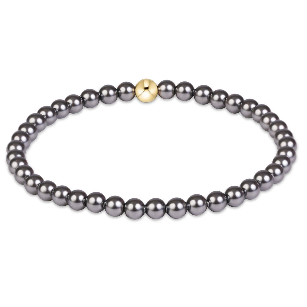 Classic Pearl Dark Grey Bracelet