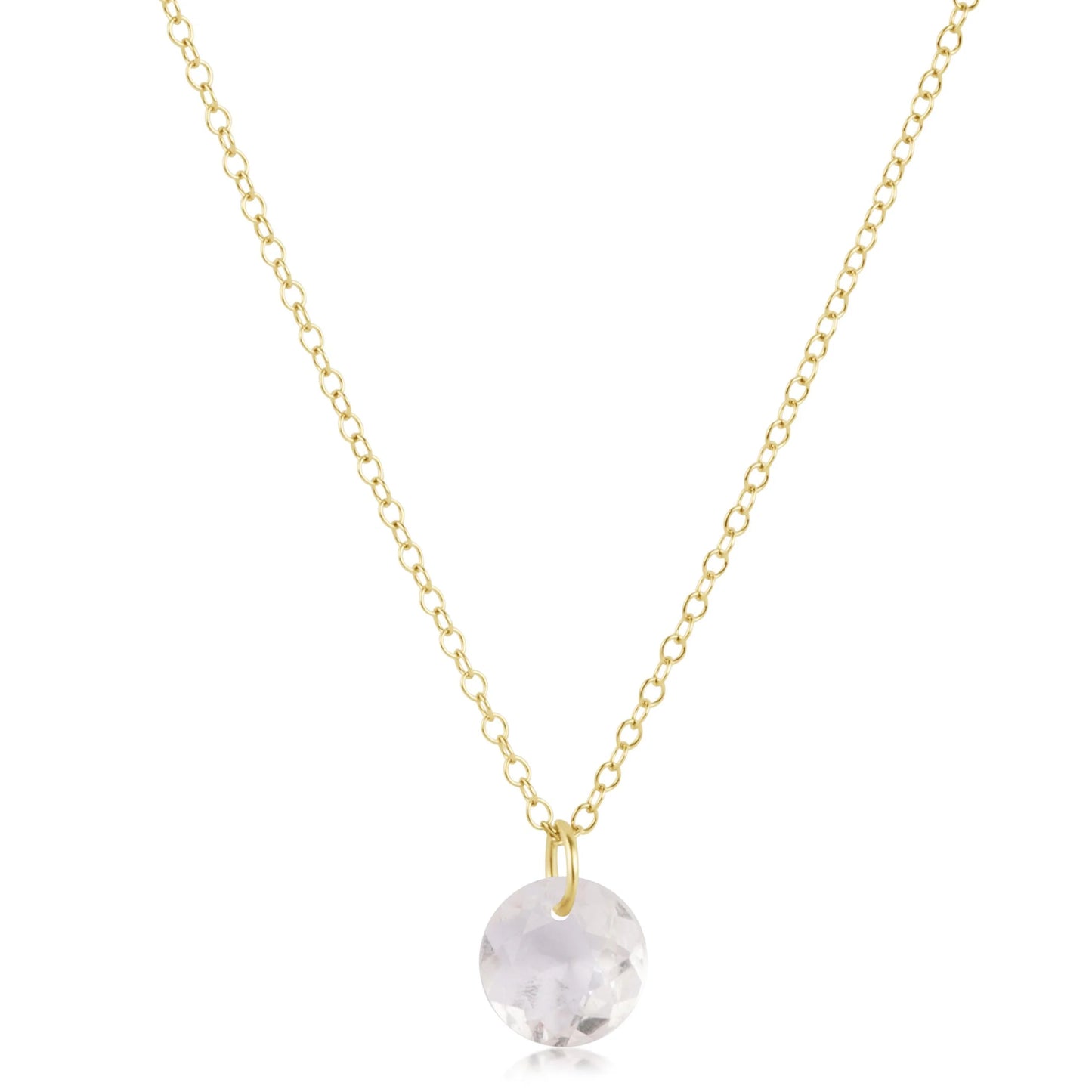 16" Reflection Charm Gold Necklace