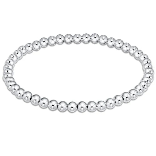 Classic Sterling Silver Bead Bracelet - Extends