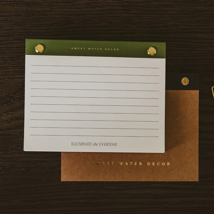Green Rivet Basic Notepad
