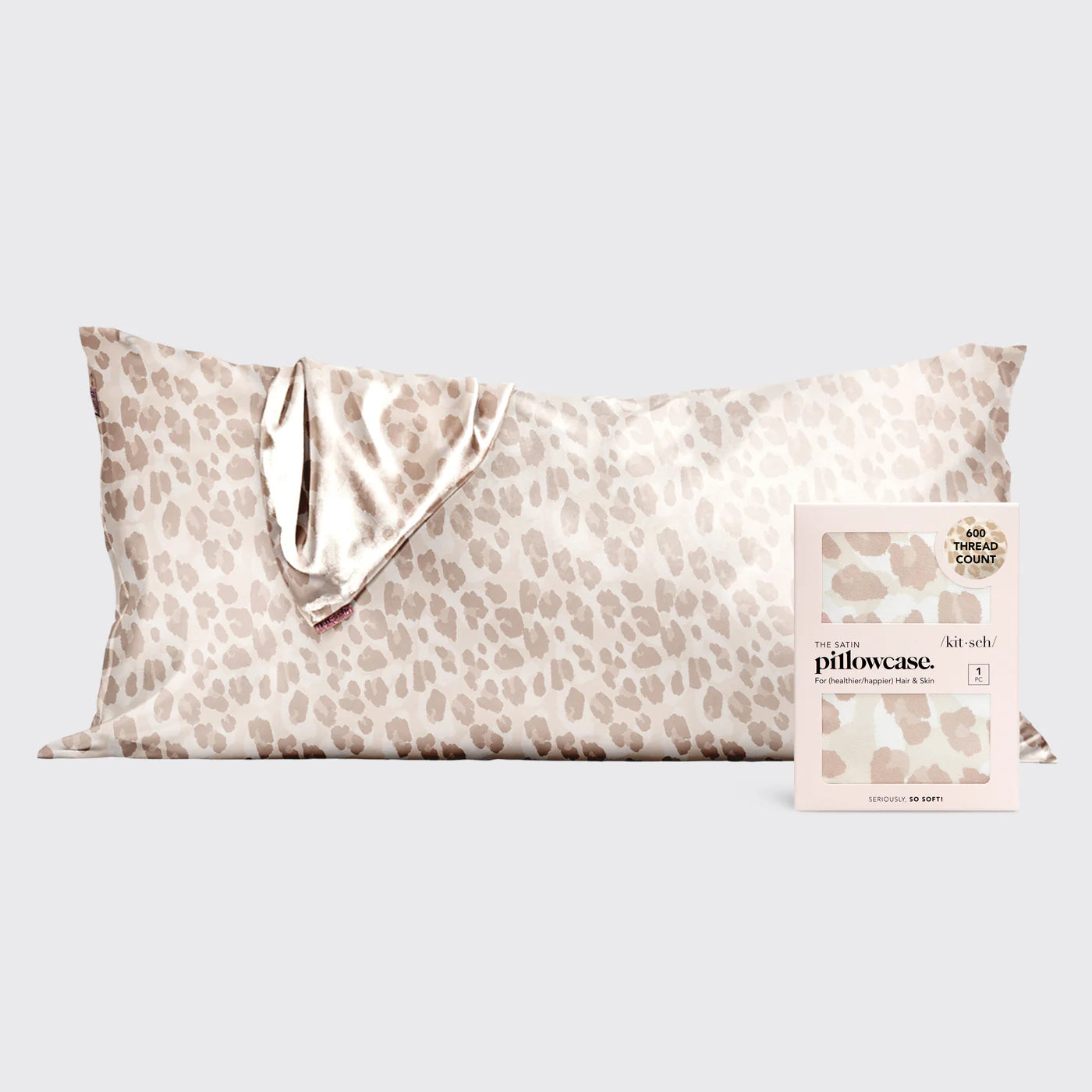 King Satin Pillowcase - Leopard
