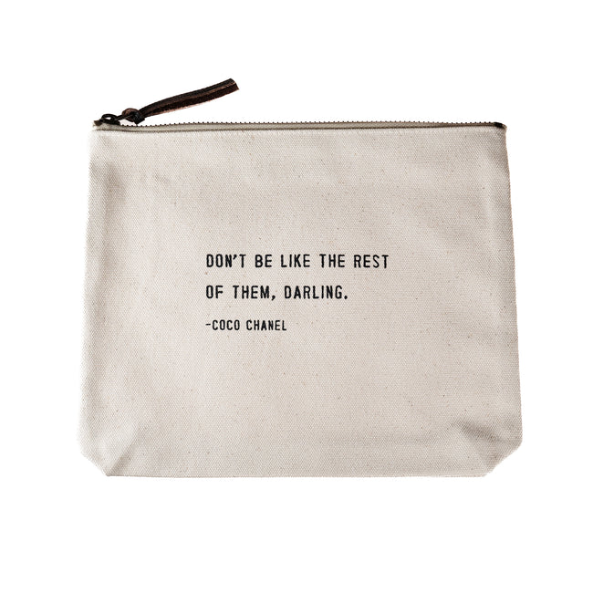 Canvas Zip Bag - Tan