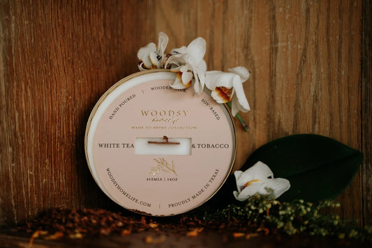 White Tea & Tobacco Soy Candle