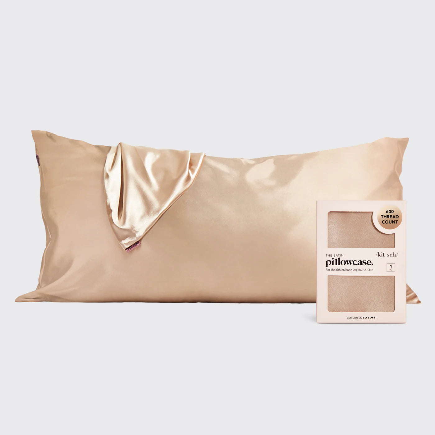 King Satin Pillowcase - Champagne