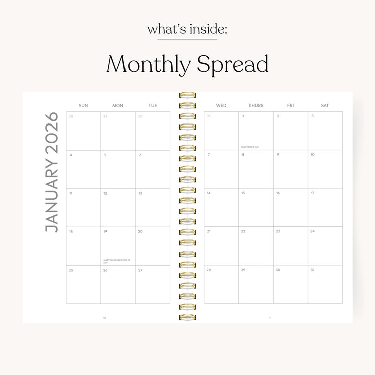 Sunny Poppies 2026 Yearly Planner