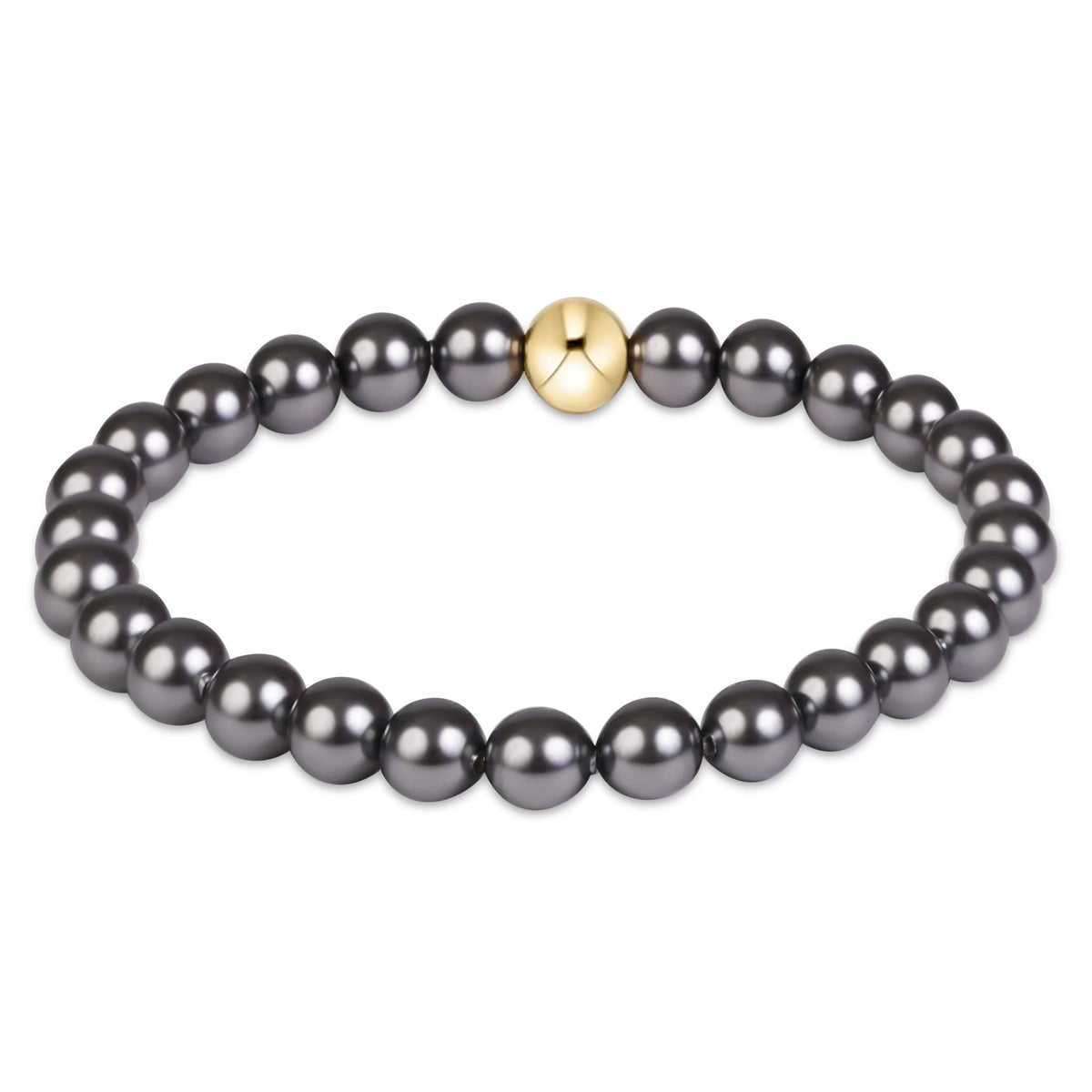 Classic Pearl Dark Grey Bracelet
