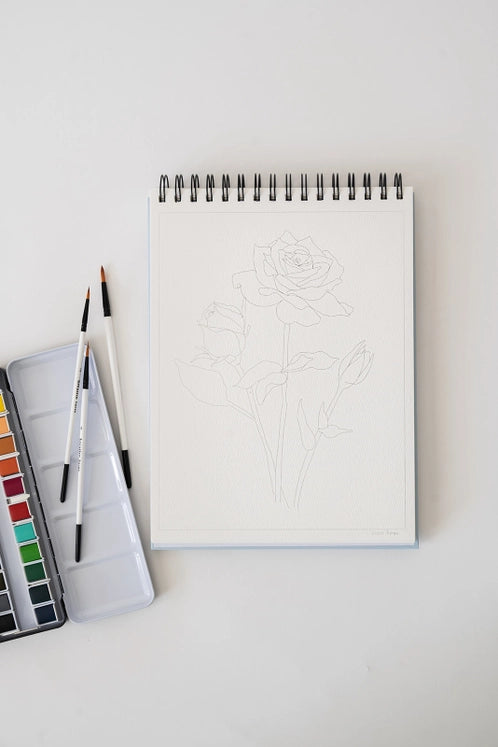 Floral Watercoloring Book