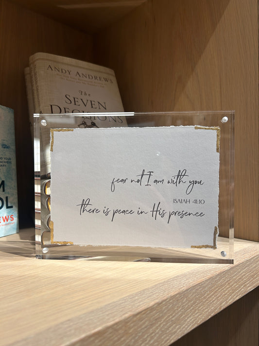 Isaiah 41:10 - Acrylic Frame