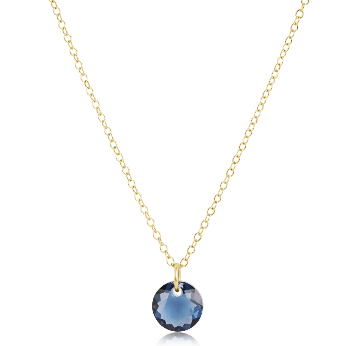 16" Reflection Charm Gold Necklace