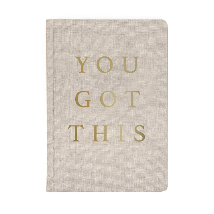 Go For It Fabric Journal - Tan