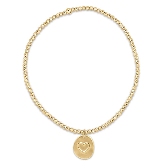 Gold Love Inspire Small Charm Bracelet