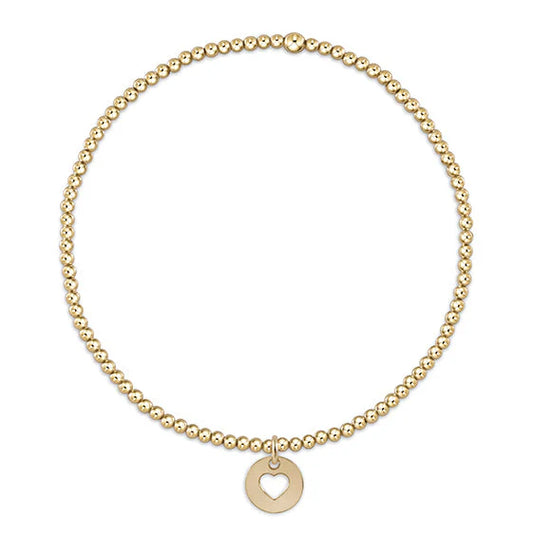 Classic Love Disc Charm Bracelet - Egirl