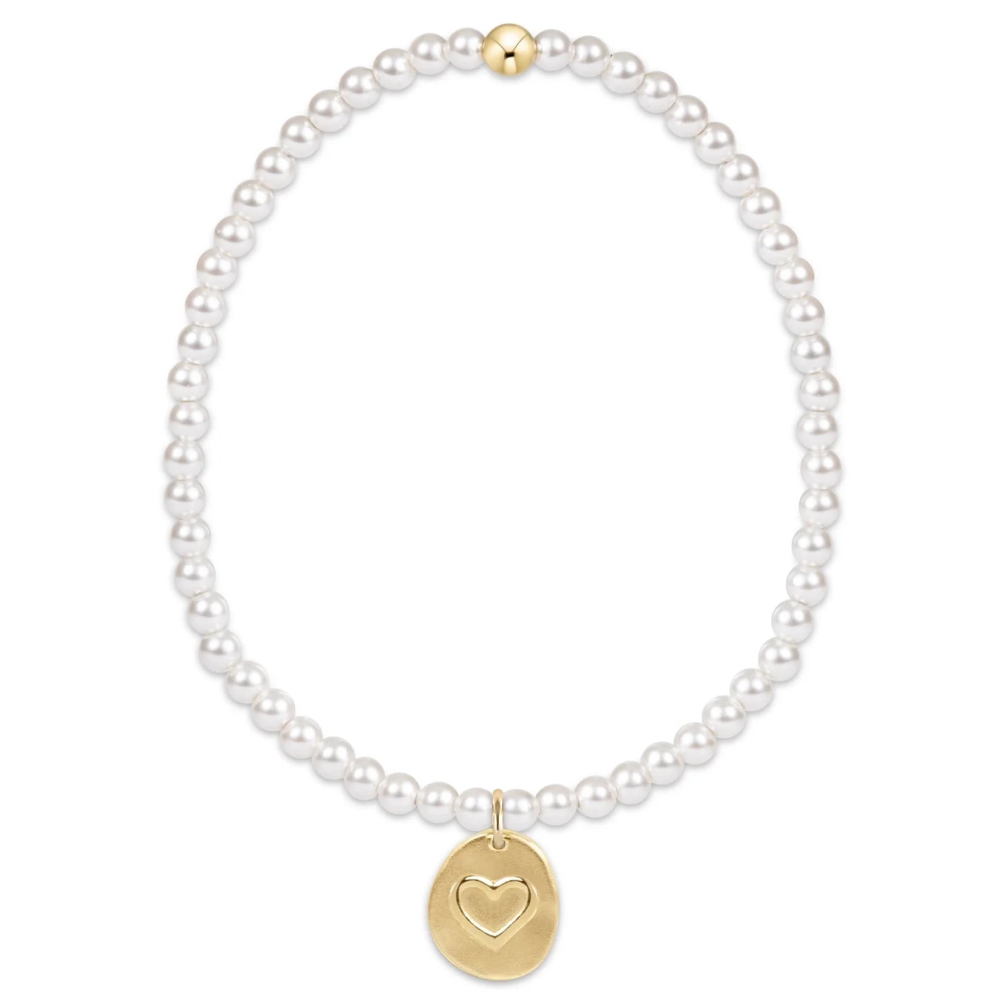 Classic Pearl Inspire Love Charm Bracelet