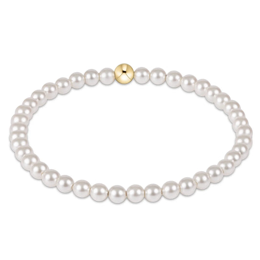 Classic 4mm Pearl Bead Bracelet