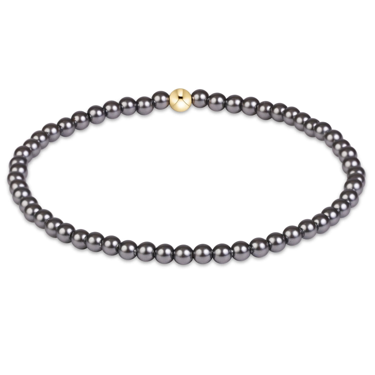 Classic Pearl Dark Grey Bracelet