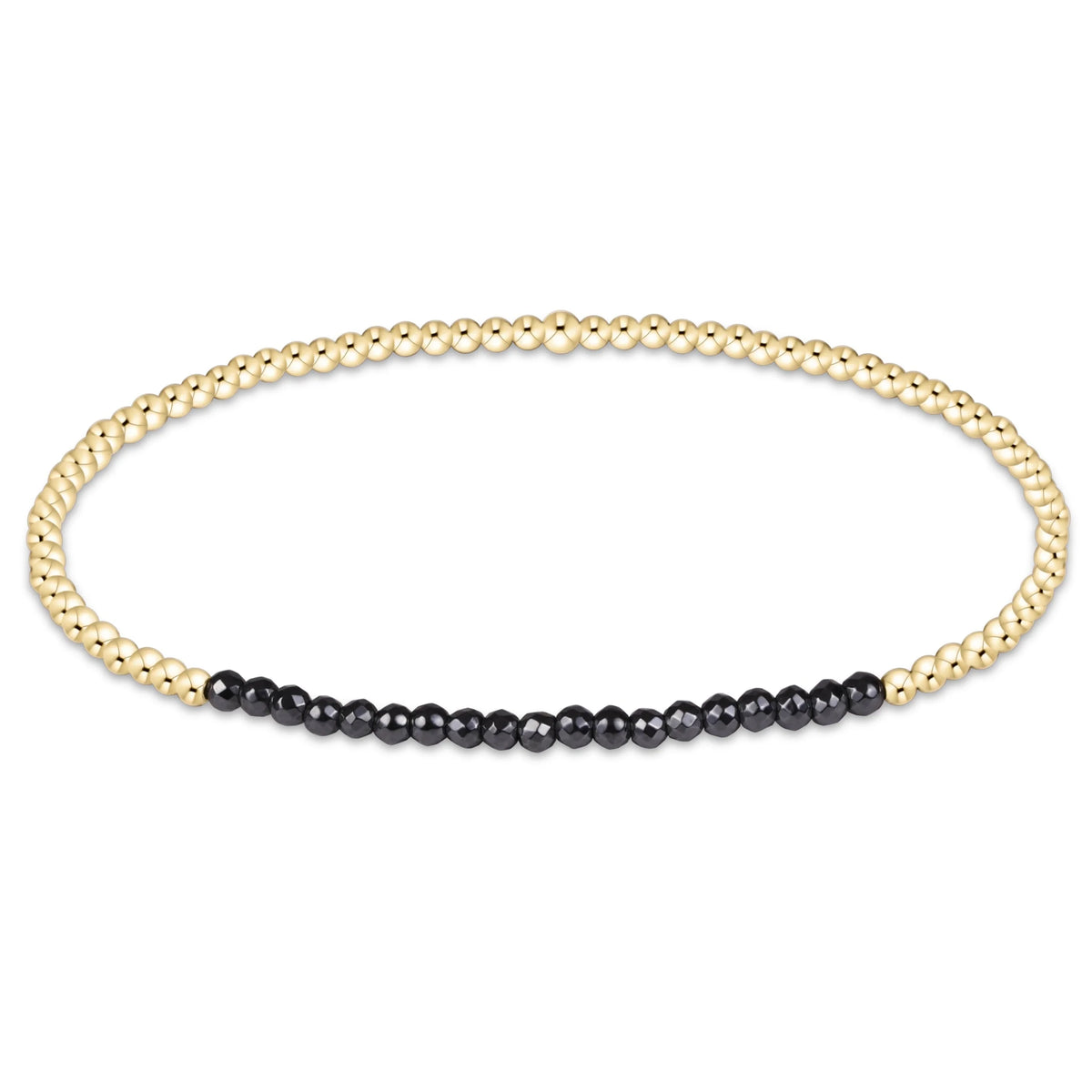 Gold Bliss Faceted Hematite Gold Bracelet