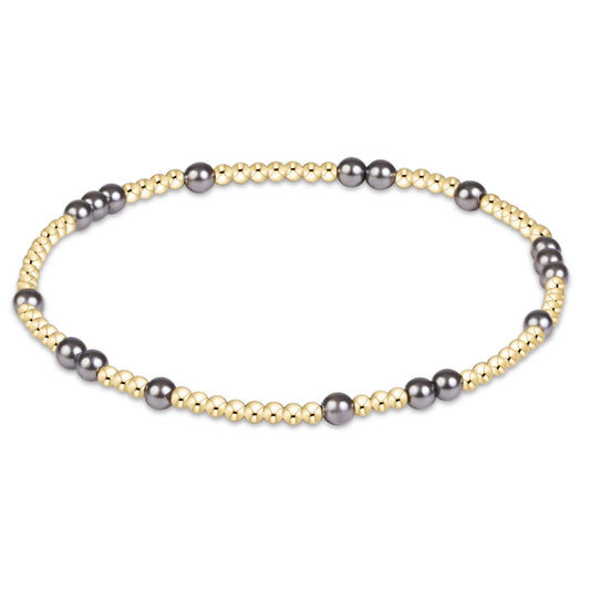 Hope Unwritten Pearl Dark Grey Bracelet