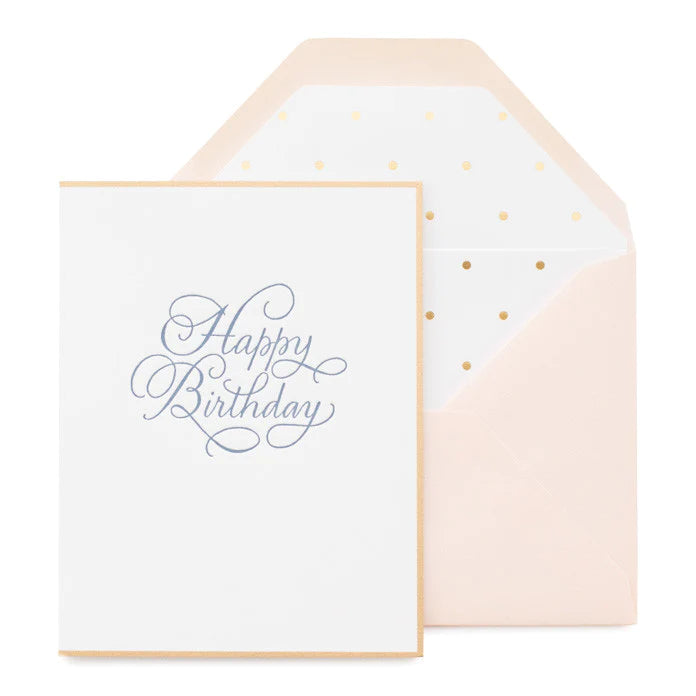 Traditional Happy Birthday Greeting Card