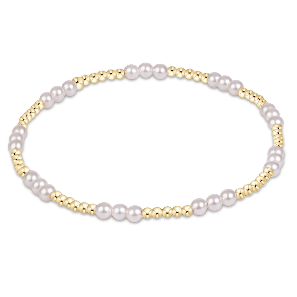 Classic Joy Bead Bracelet - Pearl