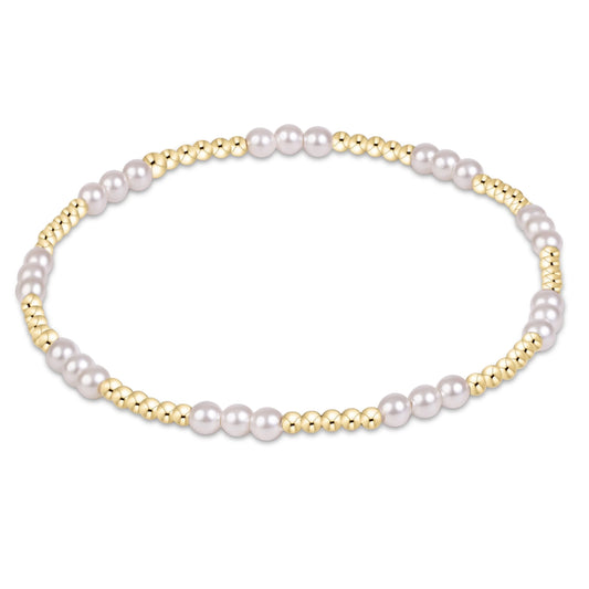 Classic Joy Bead Bracelet - Pearl