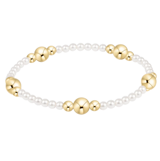 Purpose Gold 6mm Pearl Bead Bracelet