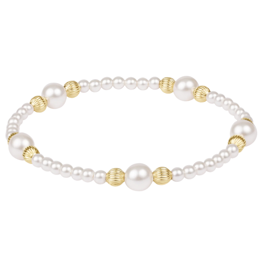 Purpose Pearl 6mm Dignity Pearl Bead Bracelet