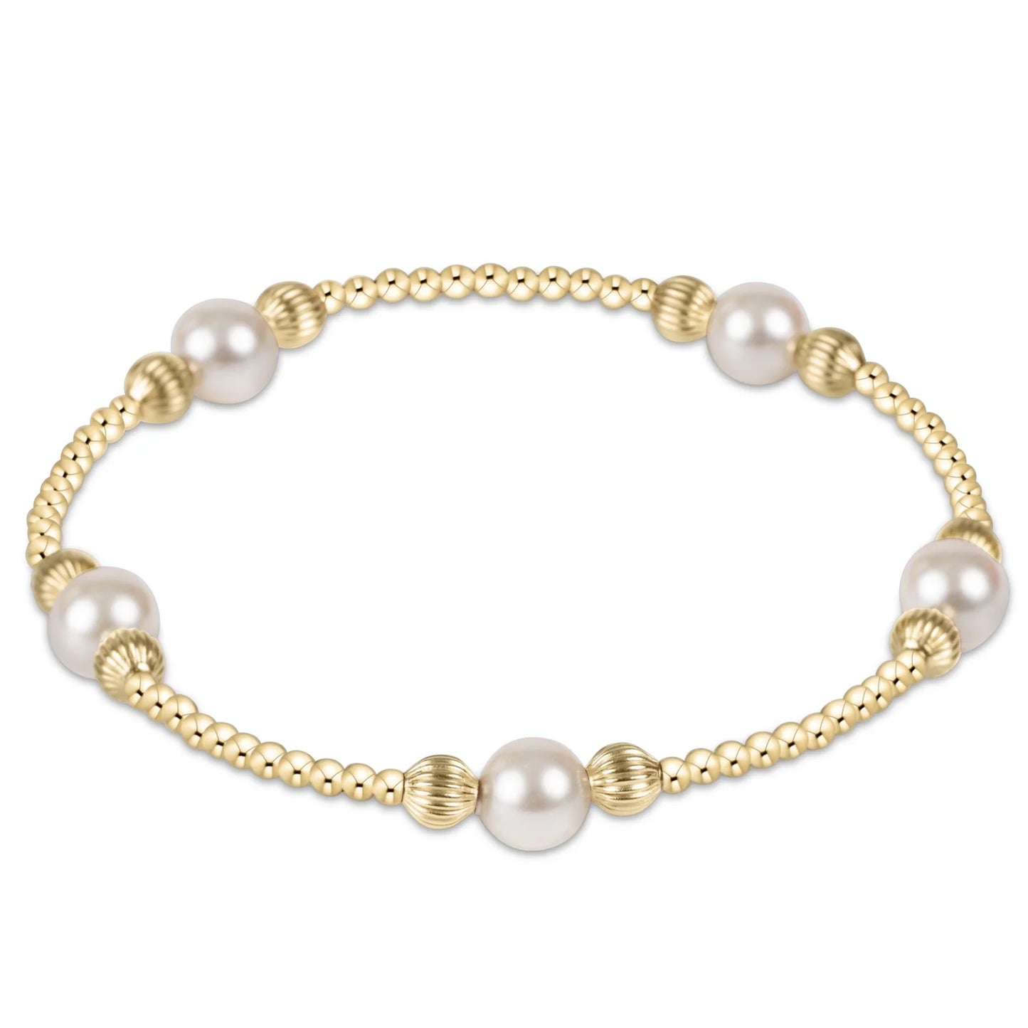 Dignity Purpose Pearl 6mm Bead Bracelet