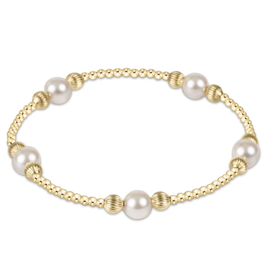Dignity Purpose Pearl 6mm Bead Bracelet