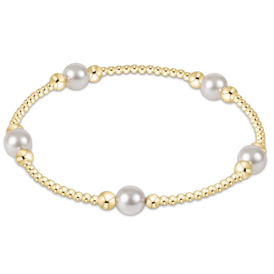 Purpose Pearl Bead Bracelet
