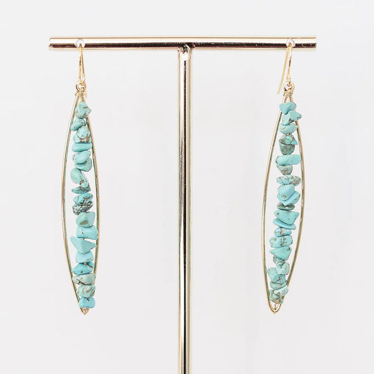Briggs Turquoise Stone Earrings