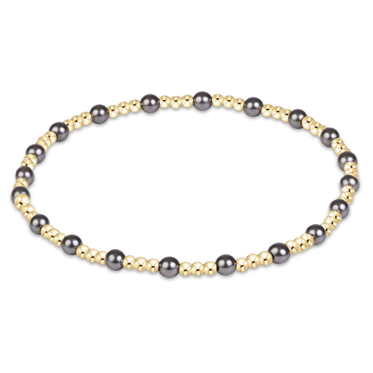 Sincerity Pearl Dark Grey Bracelet