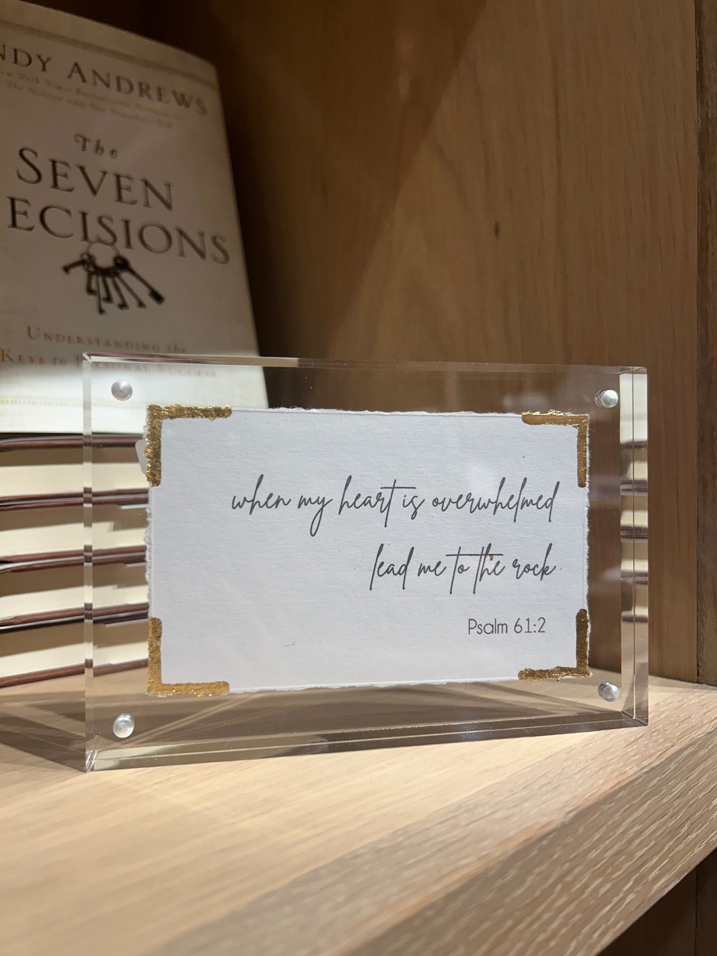 Psalm 61:2 - Acrylic Frame