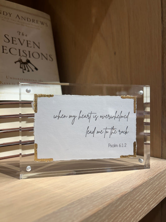 Psalm 61:2 - Acrylic Frame