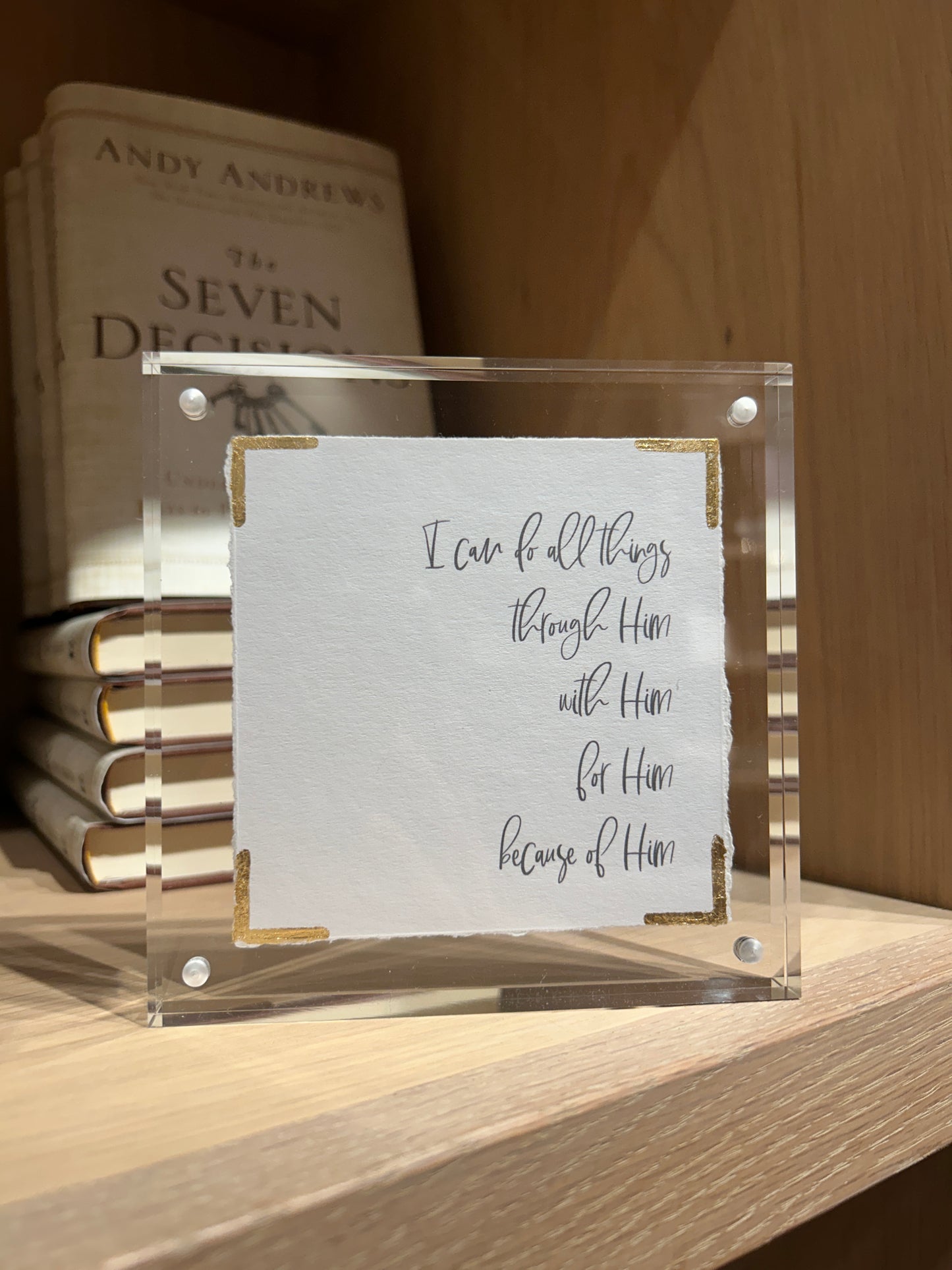 I can do all things - Acrylic Frame