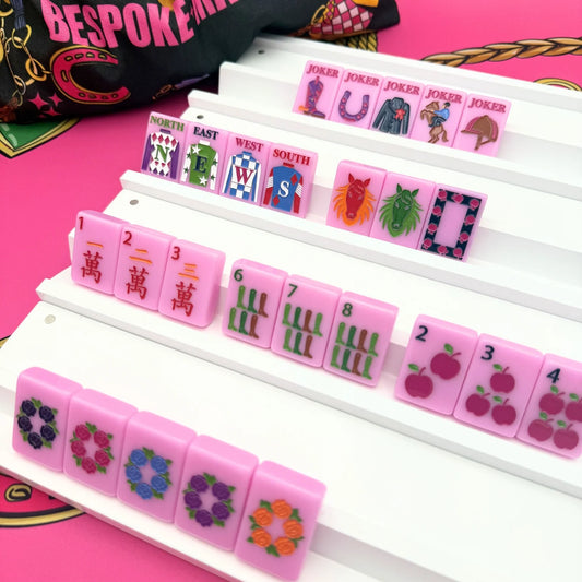 Year of the Horse Mahjong Tiles - Saddle Pink