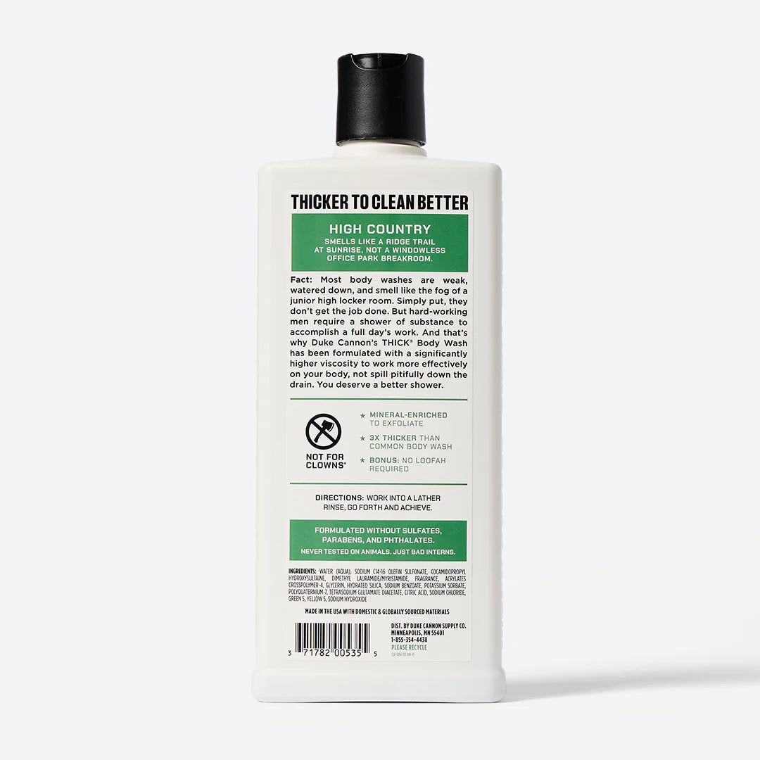 THICK High Viscosity Body Wash - High Country