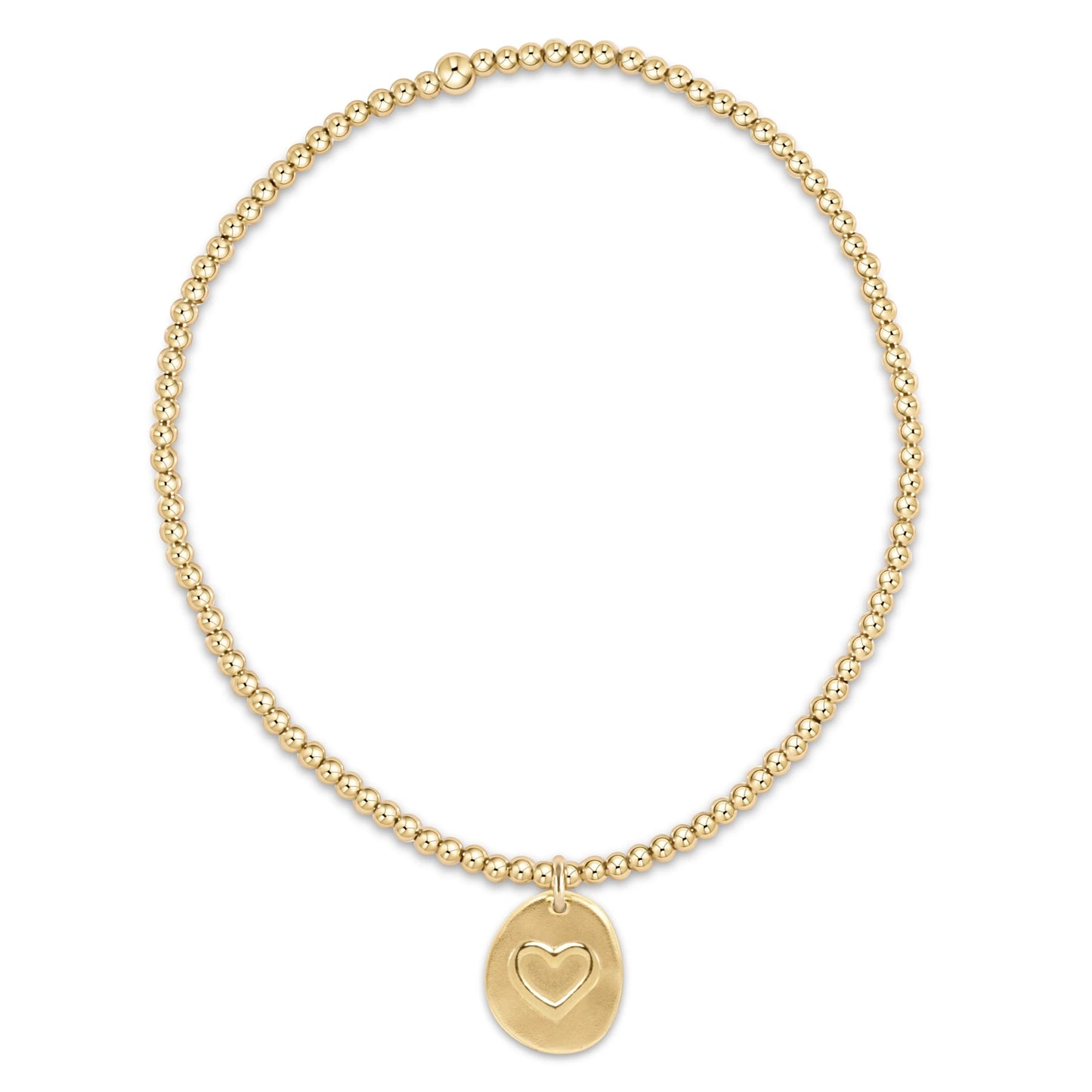 Classic 2mm Inspire Love Charm Bracelet