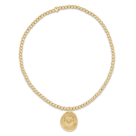 Classic 2mm Inspire Love Charm Bracelet