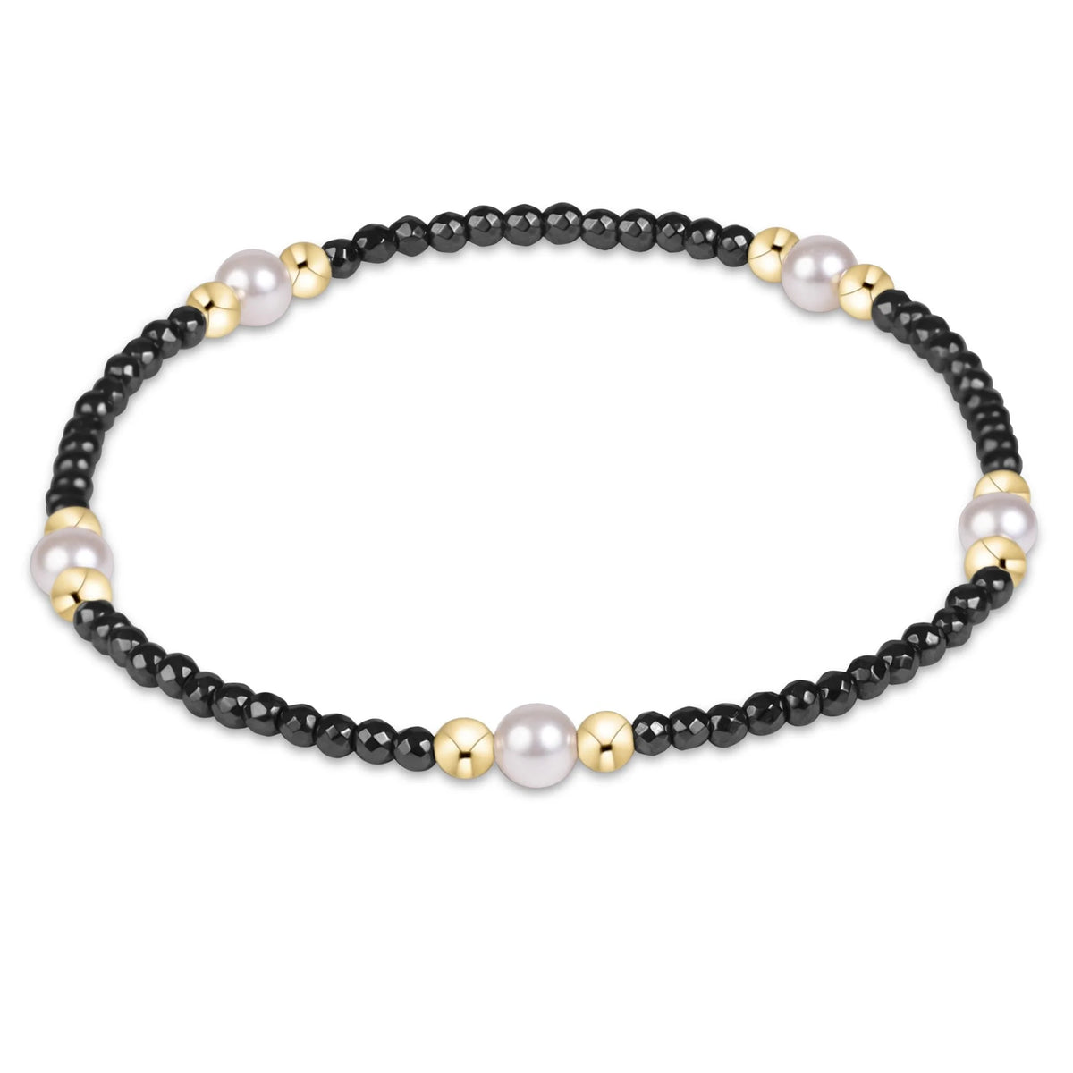 Purpose Pearl Faceted Hematite Bracelet