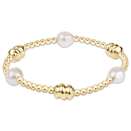 Admire Gold & Admire Pearl Gold Bead Bracelet