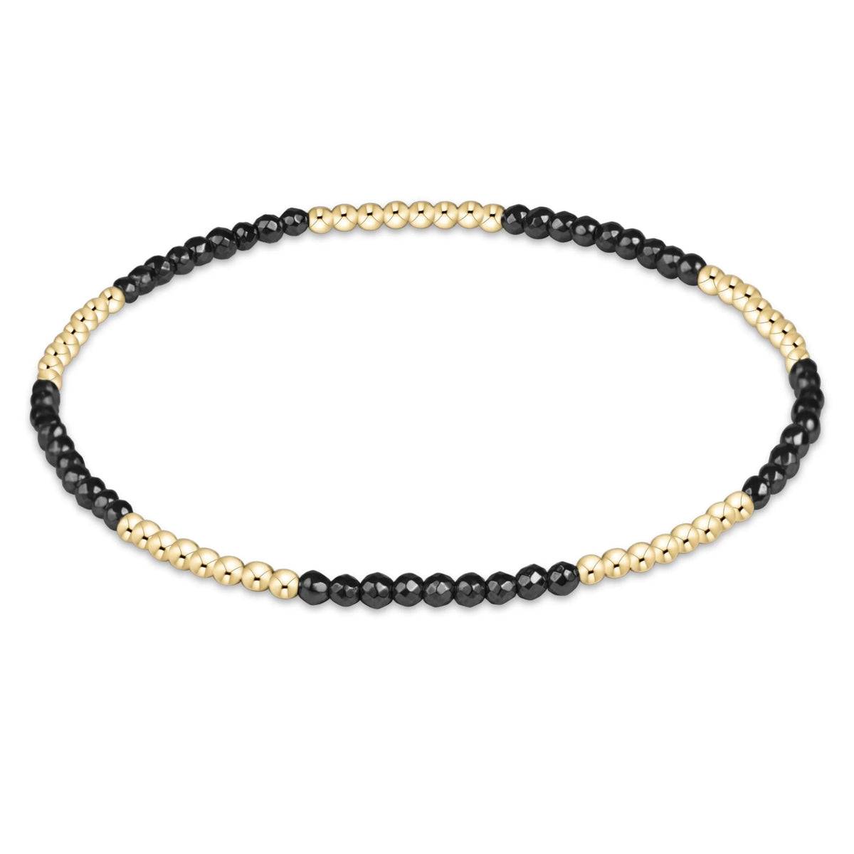 Blissful Faceted Hematite Bracelet