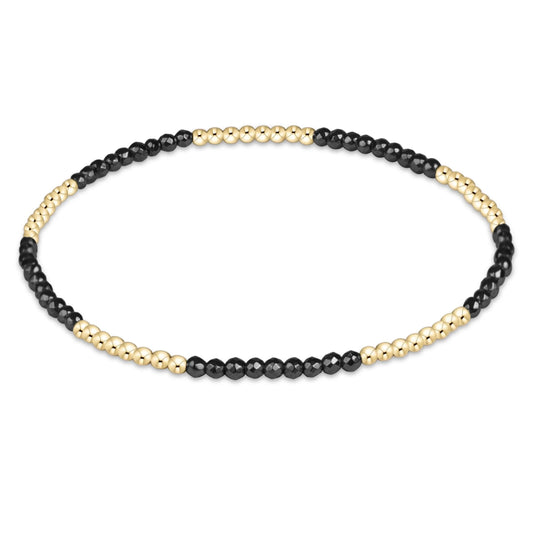 Blissful Faceted Hematite Bracelet