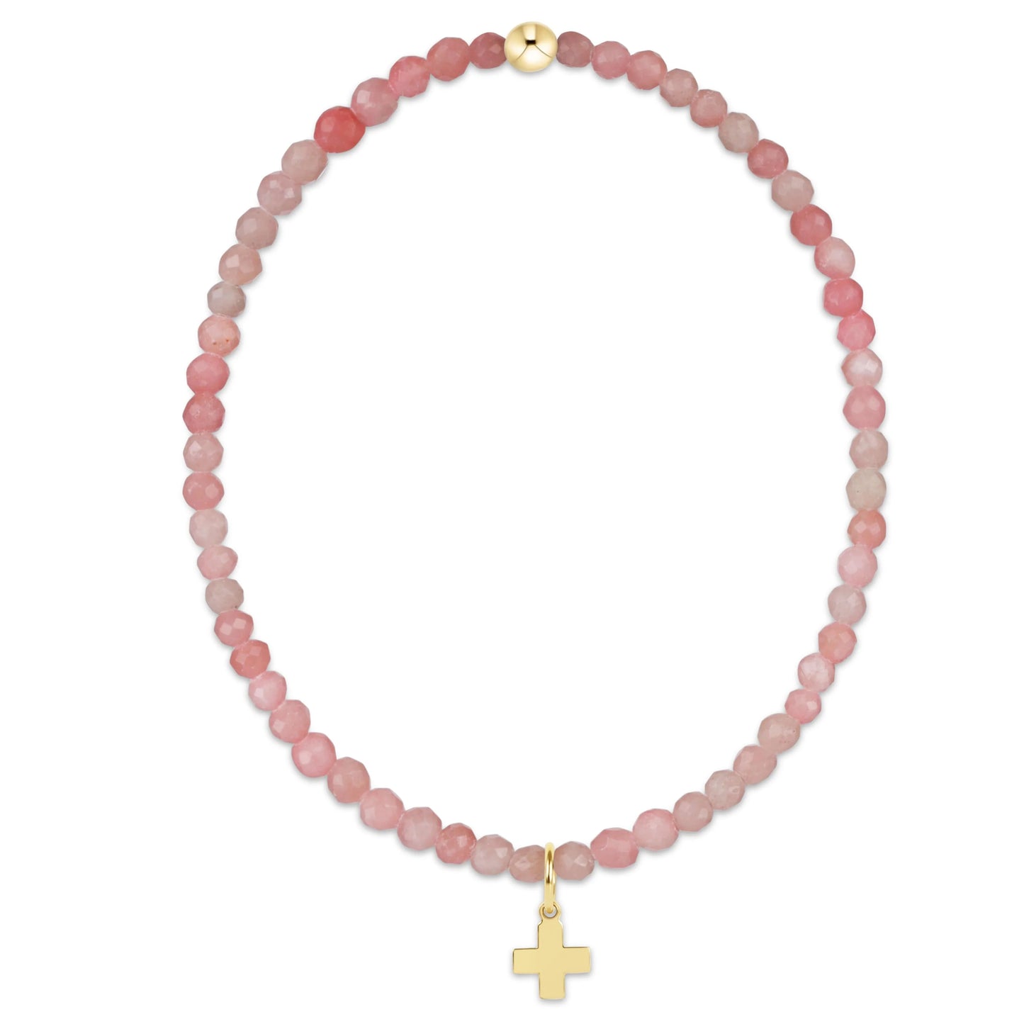 Classic Signature Cross Gold Charm Bracelet