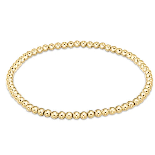 Classic Gold 3mm Bead Bracelet - Egirl